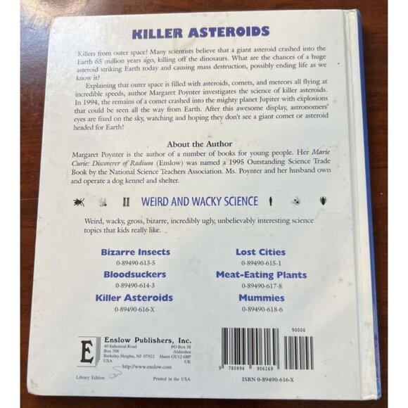 Weird Wacky Science Killer Asteroids by Margaret Poynter Hardcover Book - Picture 4 of 4